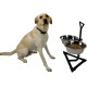 Classic Pet Products Double Feeder with 2 x 1700ml Stainless Steel Bowls, Height Adjustable Classic Pet Products Double Feeder with 2 x 1700ml Stainless Steel Bowls, Height Adjustable