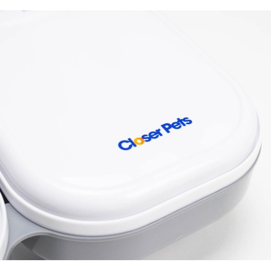 Closer Pets C100 One Meal Automatic Cat and Small Dog Feeder with Stainless Steel Feeding Bowl Insert Closer Pets C100 One Meal Automatic Cat and Small Dog Feeder with Stainless Steel Feeding Bowl Insert