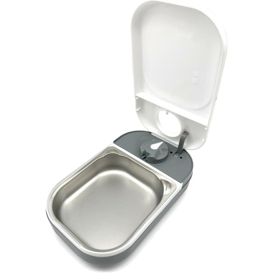 Closer Pets C100 One Meal Automatic Cat and Small Dog Feeder with Stainless Steel Feeding Bowl Insert Closer Pets C100 One Meal Automatic Cat and Small Dog Feeder with Stainless Steel Feeding Bowl Insert
