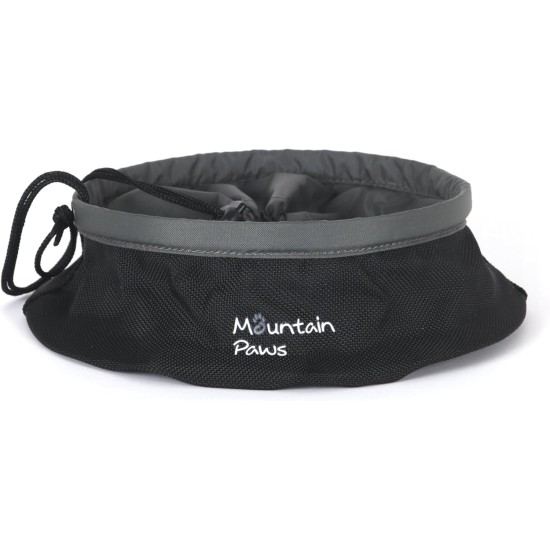 Collapsible Lightweight Dog Bowl with Drawstring Collapsible Lightweight Dog Bowl with Drawstring