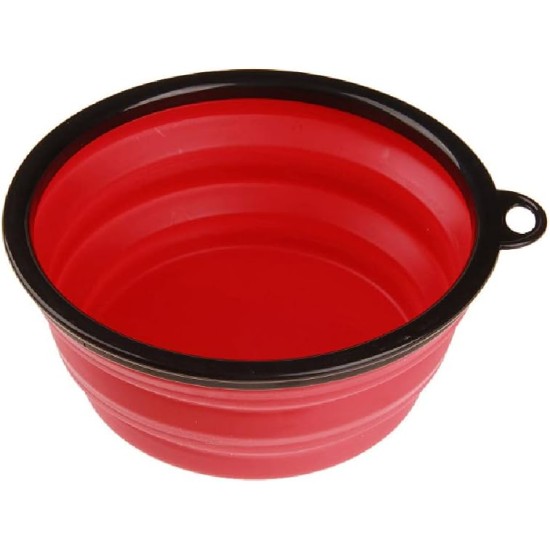 Collapsible Pet Bowl for Dogs and Cats Ideal for Travel and Everyday Use (Red) Collapsible Pet Bowl for Dogs and Cats Ideal for Travel and Everyday Use (Red)