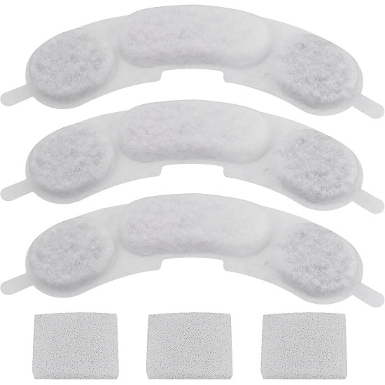 Create idea 3 Sets Haustier-Wasserbrunnenfilter und Schwamm-Ersatz, kompatibel mit Samrtoo 7 l/1,8 g Edelstahl Create idea 3 Sets Haustier-Wasserbrunnenfilter und Schwamm-Ersatz, kompatibel mit Samrtoo 7 l/1,8 g Edelstahl