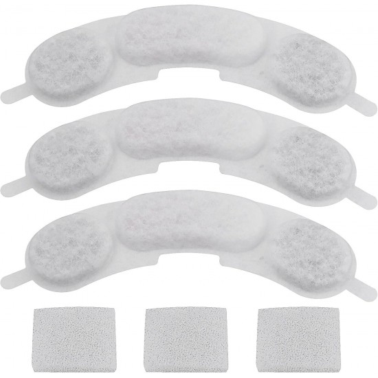 Create idea 3 Sets Haustier-Wasserbrunnenfilter und Schwamm-Ersatz, kompatibel mit Samrtoo 7 l/1,8 g Edelstahl Create idea 3 Sets Haustier-Wasserbrunnenfilter und Schwamm-Ersatz, kompatibel mit Samrtoo 7 l/1,8 g Edelstahl