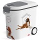 Curver 241095 Food Container 12 kg I 35L, White/Grey/Love Pets Dogs, 49.3 x 27.8 x 42.5 cm Curver 241095 Food Container 12 kg I 35L, White/Grey/Love Pets Dogs, 49.3 x 27.8 x 42.5 cm