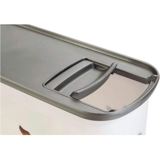 Curver 241095 Food Container 12 kg I 35L, White/Grey/Love Pets Dogs, 49.3 x 27.8 x 42.5 cm Curver 241095 Food Container 12 kg I 35L, White/Grey/Love Pets Dogs, 49.3 x 27.8 x 42.5 cm