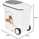 Curver 241095 Food Container 12 kg I 35L, White/Grey/Love Pets Dogs, 49.3 x 27.8 x 42.5 cm Curver 241095 Food Container 12 kg I 35L, White/Grey/Love Pets Dogs, 49.3 x 27.8 x 42.5 cm