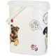 Curver 241095 Food Container 12 kg I 35L, White/Grey/Love Pets Dogs, 49.3 x 27.8 x 42.5 cm Curver 241095 Food Container 12 kg I 35L, White/Grey/Love Pets Dogs, 49.3 x 27.8 x 42.5 cm