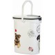 Curver 241095 Food Container 12 kg I 35L, White/Grey/Love Pets Dogs, 49.3 x 27.8 x 42.5 cm Curver 241095 Food Container 12 kg I 35L, White/Grey/Love Pets Dogs, 49.3 x 27.8 x 42.5 cm
