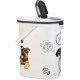 Curver 241095 Food Container 12 kg I 35L, White/Grey/Love Pets Dogs, 49.3 x 27.8 x 42.5 cm Curver 241095 Food Container 12 kg I 35L, White/Grey/Love Pets Dogs, 49.3 x 27.8 x 42.5 cm