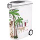 Curver Dog Food Containers - 20kg/54L - Pets Collection - Large Airtight Odour Storage for Dog Food - Container with Wheels - 28 x 49 x 61 cm Curver Dog Food Containers - 20kg/54L - Pets Collection - Large Airtight Odour Storage for Dog Food - Container with Wheels - 28 x 49 x 61 cm
