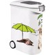 Curver Dog Food Containers - 20kg/54L - Pets Collection - Large Airtight Odour Storage for Dog Food - Container with Wheels - 28 x 49 x 61 cm Curver Dog Food Containers - 20kg/54L - Pets Collection - Large Airtight Odour Storage for Dog Food - Container with Wheels - 28 x 49 x 61 cm