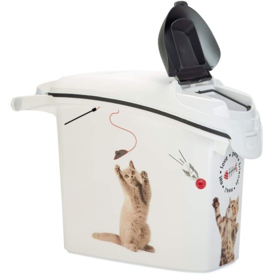 Curver Love Pets Pet Food Container, Feed Box, Food Bin (for Dogs 6 kg), White Curver Love Pets Pet Food Container, Feed Box, Food Bin (for Dogs 6 kg), White