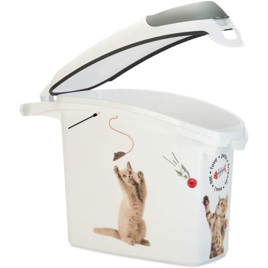 Curver Love Pets Pet Food Container, Feed Box, Food Bin (for Dogs 6 kg), White Curver Love Pets Pet Food Container, Feed Box, Food Bin (for Dogs 6 kg), White