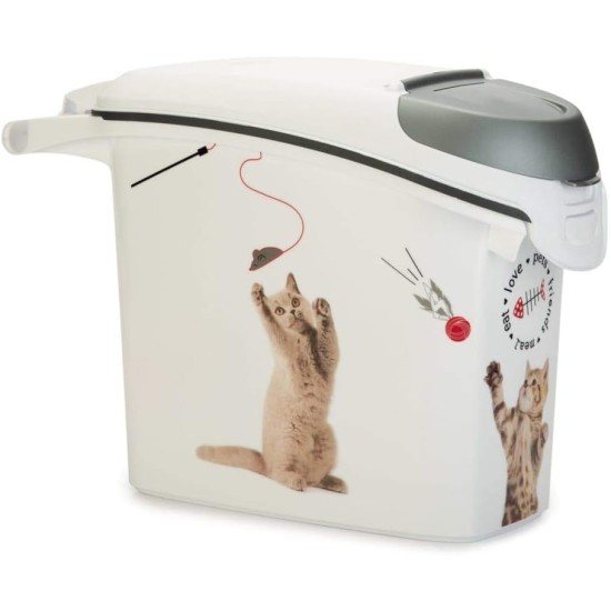 Curver Love Pets Pet Food Container, Feed Box, Food Bin (for Dogs 6 kg), White Curver Love Pets Pet Food Container, Feed Box, Food Bin (for Dogs 6 kg), White
