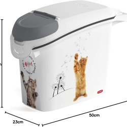 Curver Love Pets Pet Food Container, Feed Box, Food Bin (for Dogs 6 kg), White Curver Love Pets Pet Food Container, Feed Box, Food Bin (for Dogs 6 kg), White