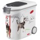 Curver Pet Food Container for Dogs - 35L/12kg - Pets Collection - Airtight Odour Storage for Dog Food - Container with Wheels - 28 x 49 x 43 cm Curver Pet Food Container for Dogs - 35L/12kg - Pets Collection - Airtight Odour Storage for Dog Food - Container with Wheels - 28 x 49 x 43 cm