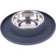 Dehner Clean Bowl Dog Bowl 350 ml Diameter 24 cm Height 4 cm Stainless Steel / Silicone Dark Grey Dehner Clean Bowl Dog Bowl 350 ml Diameter 24 cm Height 4 cm Stainless Steel / Silicone Dark Grey