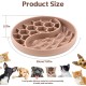 Demarsen Anti-Sling Dog Bowl, Brown Silicone Slow Feeder Dog Bowl, Interactive, Environmentally Friendly Dog Bowl for Small and Medium Dogs, Suitable for Cats and Rabbits Demarsen Anti-Sling Dog Bowl, Brown Silicone Slow Feeder Dog Bowl, Interactive, Environmentally Friendly Dog Bowl for Small and Medium Dogs, Suitable for Cats and Rabbits
