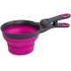 Dexas KlipScoop Foldable Dry Food Scoop and Dog Food Bag with Clip, 2 Cup Capacity, Fuchsia Dexas KlipScoop Foldable Dry Food Scoop and Dog Food Bag with Clip, 2 Cup Capacity, Fuchsia
