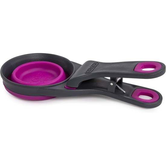 Dexas KlipScoop Foldable Dry Food Scoop and Dog Food Bag with Clip, 2 Cup Capacity, Fuchsia Dexas KlipScoop Foldable Dry Food Scoop and Dog Food Bag with Clip, 2 Cup Capacity, Fuchsia