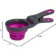 Dexas KlipScoop Foldable Dry Food Scoop and Dog Food Bag with Clip, 2 Cup Capacity, Fuchsia Dexas KlipScoop Foldable Dry Food Scoop and Dog Food Bag with Clip, 2 Cup Capacity, Fuchsia