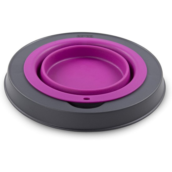 Dexas Popware for Pets Single Elevated Pet Feeder, Large, Gray/Blue Dexas Popware for Pets Single Elevated Pet Feeder, Large, Gray/Blue