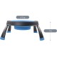 Dexas Popware for Pets Single Elevated Pet Feeder, Large, Gray/Blue Dexas Popware for Pets Single Elevated Pet Feeder, Large, Gray/Blue