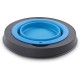 Dexas Popware for Pets Single Elevated Pet Feeder, Large, Gray/Blue Dexas Popware for Pets Single Elevated Pet Feeder, Large, Gray/Blue