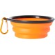 Dingo Vasco 14466 Travel Bowl Silicone with Metal Carabiner, Black Rim Additional Reinforced, Foldable and Lightweight, Capacity 350 ml, Orange Dingo Vasco 14466 Travel Bowl Silicone with Metal Carabiner, Black Rim Additional Reinforced, Foldable and Lightweight, Capacity 350 ml, Orange