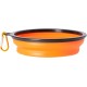 Dingo Vasco 14466 Travel Bowl Silicone with Metal Carabiner, Black Rim Additional Reinforced, Foldable and Lightweight, Capacity 350 ml, Orange Dingo Vasco 14466 Travel Bowl Silicone with Metal Carabiner, Black Rim Additional Reinforced, Foldable and Lightweight, Capacity 350 ml, Orange