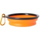 Dingo Vasco 14466 Travel Bowl Silicone with Metal Carabiner, Black Rim Additional Reinforced, Foldable and Lightweight, Capacity 350 ml, Orange Dingo Vasco 14466 Travel Bowl Silicone with Metal Carabiner, Black Rim Additional Reinforced, Foldable and Lightweight, Capacity 350 ml, Orange