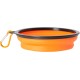 Dingo Vasco 14466 Travel Bowl Silicone with Metal Carabiner, Black Rim Additional Reinforced, Foldable and Lightweight, Capacity 350 ml, Orange Dingo Vasco 14466 Travel Bowl Silicone with Metal Carabiner, Black Rim Additional Reinforced, Foldable and Lightweight, Capacity 350 ml, Orange