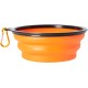 Dingo Vasco 14466 Travel Bowl Silicone with Metal Carabiner, Black Rim Additional Reinforced, Foldable and Lightweight, Capacity 350 ml, Orange Dingo Vasco 14466 Travel Bowl Silicone with Metal Carabiner, Black Rim Additional Reinforced, Foldable and Lightweight, Capacity 350 ml, Orange