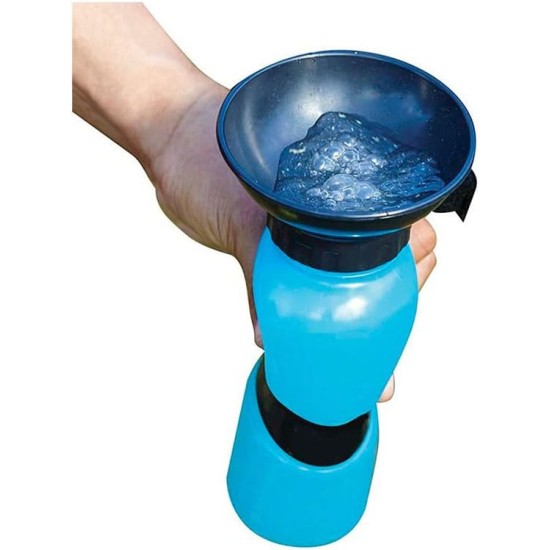Dog Bottle with Integrated Bowl - Travel and Transport Bottle - Car, Indoor and Outdoor - 0.5 L Water Bottle Dog Bottle with Integrated Bowl - Travel and Transport Bottle - Car, Indoor and Outdoor - 0.5 L Water Bottle