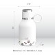 Dog Bowl Insulated Flask, White, 0.975 L Dog Bowl Insulated Flask, White, 0.975 L