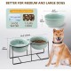 Dog Bowl Set Raised Dog Bowl Ceramic - Large Dog Bowls with Non-Slip Stand - Feeding Bowl Dog Large - Feeding Bowl Water Bowl Set for Medium to Large Dogs - Double Bowl Dog - 2 x 1600 ml Dog Bowl Set Raised Dog Bowl Ceramic - Large Dog Bowls with Non-Slip Stand - Feeding Bowl Dog Large - Feeding Bowl Water Bowl Set for Medium to Large Dogs - Double Bowl Dog - 2 x 1600 ml