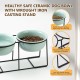 Dog Bowl Set Raised Dog Bowl Ceramic - Large Dog Bowls with Non-Slip Stand - Feeding Bowl Dog Large - Feeding Bowl Water Bowl Set for Medium to Large Dogs - Double Bowl Dog - 2 x 1600 ml Dog Bowl Set Raised Dog Bowl Ceramic - Large Dog Bowls with Non-Slip Stand - Feeding Bowl Dog Large - Feeding Bowl Water Bowl Set for Medium to Large Dogs - Double Bowl Dog - 2 x 1600 ml