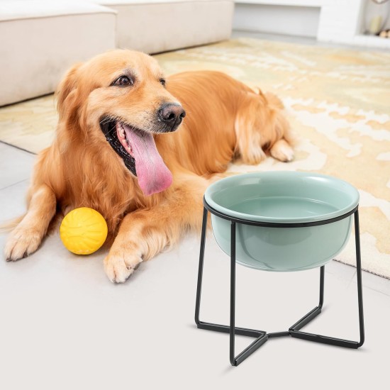 Dog Bowl Set Raised Dog Bowl Ceramic - Large Dog Bowls with Non-Slip Stand - Feeding Bowl Dog Large - Feeding Bowl Water Bowl Set for Medium to Large Dogs - Double Bowl Dog - 2 x 1600 ml Dog Bowl Set Raised Dog Bowl Ceramic - Large Dog Bowls with Non-Slip Stand - Feeding Bowl Dog Large - Feeding Bowl Water Bowl Set for Medium to Large Dogs - Double Bowl Dog - 2 x 1600 ml