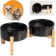 Dog Bowl Set Raised Dog Bowl Set - Double Bowl Dog Ceramic with Non-Slip Stand - Feeding Station Dog - Dog Bowls Set of 2 for Food and Water - Ideal for Small Dogs and Cats - 2 x 480 ml Dog Bowl Set Raised Dog Bowl Set - Double Bowl Dog Ceramic with Non-Slip Stand - Feeding Station Dog - Dog Bowls Set of 2 for Food and Water - Ideal for Small Dogs and Cats - 2 x 480 ml