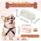 Dog Bowl Set Raised Dog Bowl Set - Double Bowl Dog Ceramic with Splash Guard Stand - Dog Bowls Set of 2 for Food and Water - Feeding Station for Small and Medium Dogs - 2 x 650 ml - Pink