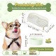 Dog Bowl Set Raised Dog Bowl Set - Double Bowl Dog Ceramic with Splash Guard Stand - Dog Bowls Set of 2 for Food and Water - Feeding Station for Small and Medium Dogs - 2 x 650 ml - Pink