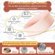 Dog Bowl Set Raised Dog Bowl Set - Double Bowl Dog Ceramic with Splash Guard Stand - Dog Bowls Set of 2 for Food and Water - Feeding Station for Small and Medium Dogs - 2 x 650 ml - Pink