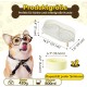 Dog Bowl Set Raised Dog Bowl Set - Double Bowl Dog Ceramic with Splash Guard Stand - Dog Bowls Set of 2 for Food and Water - Feeding Station for Small and Medium Dogs - 2 x 650 ml - Pink