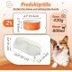 Dog Bowl Set, Raised Dog Bowl Set, Double Ceramic Bowl with Splash Guard Stand, Colourful Spirals Dog Bowls for Food and Water, Ideal for Small to Medium Dogs, 2 x 800 ml, Orange Dog Bowl Set, Raised Dog Bowl Set, Double Ceramic Bowl with Splash Guard Stand, Colourful Spirals Dog Bowls for Food and Water, Ideal for Small to Medium Dogs, 2 x 800 ml, Orange