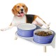 Dog Bowl Set, Raised Dog Bowl Set, Double Ceramic Bowl with Splash Guard Stand, Colourful Spirals Dog Bowls for Food and Water, Ideal for Small to Medium Dogs, 2 x 800 ml, Orange Dog Bowl Set, Raised Dog Bowl Set, Double Ceramic Bowl with Splash Guard Stand, Colourful Spirals Dog Bowls for Food and Water, Ideal for Small to Medium Dogs, 2 x 800 ml, Orange