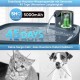 Dog Filter for Drinking Fountain, Replacement Filter for 2.1 GAL/270 oz Large Dog Fountain, 8 Pack Filters & 2 Sponges for 8L Large Wireless Dog Water Fountain