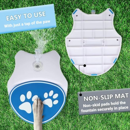 Dog Fountain Outdoor Dog Fountain with Adjustable Pressure Comfortable Dog Drinks with Hose for Dogs Dog Fountain Outdoor Dog Fountain with Adjustable Pressure Comfortable Dog Drinks with Hose for Dogs