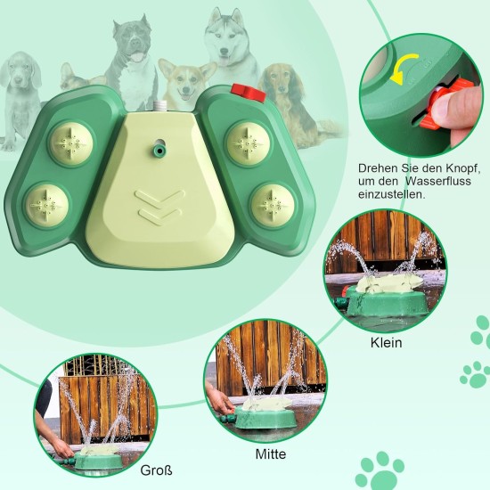Dog Toy Water Sprinkler, Outdoor Water Toy for Dog, Drinking Fountain with Two Nozzles, Non-Slip Adjustable Water Height, Summer Dog Fountain for Lawn, Garden, Pet, Outdoor Play Dog Toy Water Sprinkler, Outdoor Water Toy for Dog, Drinking Fountain with Two Nozzles, Non-Slip Adjustable Water Height, Summer Dog Fountain for Lawn, Garden, Pet, Outdoor Play