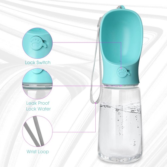 Dog Water Bottle Leak Proof Portable with Pet Drinking Dispenser Outdoor Hiking Travel BPA Free Food Grade Plastic Dog Water Bottle Leak Proof Portable with Pet Drinking Dispenser Outdoor Hiking Travel BPA Free Food Grade Plastic