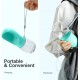 Dog Water Bottle for On the Go 350 ml Pet Water Bottle Pet Drinking Bowl Antibacterial Portable Travel Water Bottle Water Dispenser Ideal for on the Go Outdoors Blue Dog Water Bottle for On the Go 350 ml Pet Water Bottle Pet Drinking Bowl Antibacterial Portable Travel Water Bottle Water Dispenser Ideal for on the Go Outdoors Blue